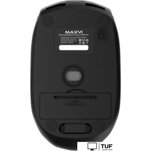 Мышь Maxvi MWS-04 (черный)