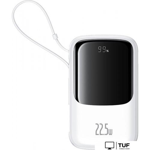 Внешний аккумулятор Baseus Qpow Pro+ Digital Display Fast Charge 22.5W 10000mAh (белый)