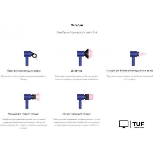 Фен Dyson HD16 515092-01 (синий/топаз)
