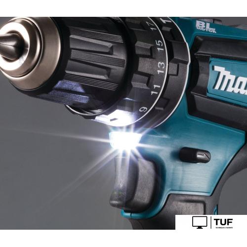 Ударная дрель-шуруповерт Makita DHP485RFJ (с 2-мя АКБ, кейс)