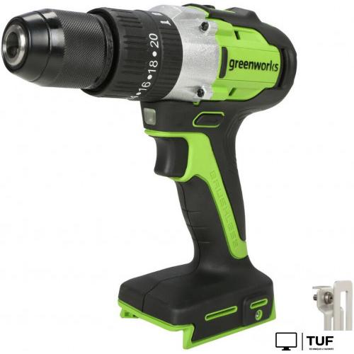 Ударная дрель-шуруповерт Greenworks GD24DD60 3704107CUB (без АКБ)