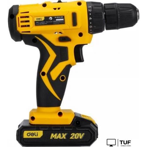 Ударная дрель-шуруповерт Deli DL-CZ20-E1D2 102883 (с 2-мя АКБ, кейс)
