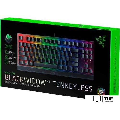 Клавиатура Razer BlackWidow V3 Tenkeyless Green Switch