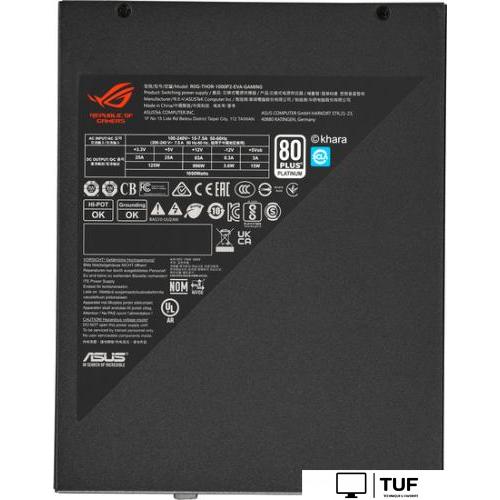 Блок питания ASUS ROG Thor 1000W Platinum II EVA Edition ROG-THOR-1000P2-EVA-GAMING