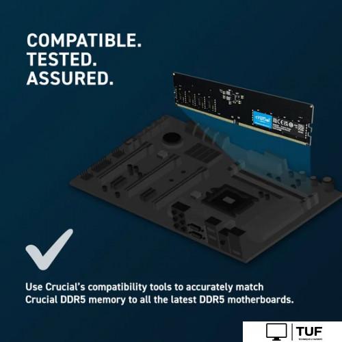 Оперативная память Crucial 8ГБ DDR5 5600 МГц CT8G56C46U5