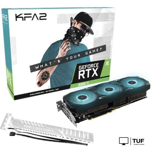 Видеокарта KFA2 GeForce RTX 3060 Ti GDDR6X SG 1-Click OC Plus Updated Ver. 36ISM6MD1GSK