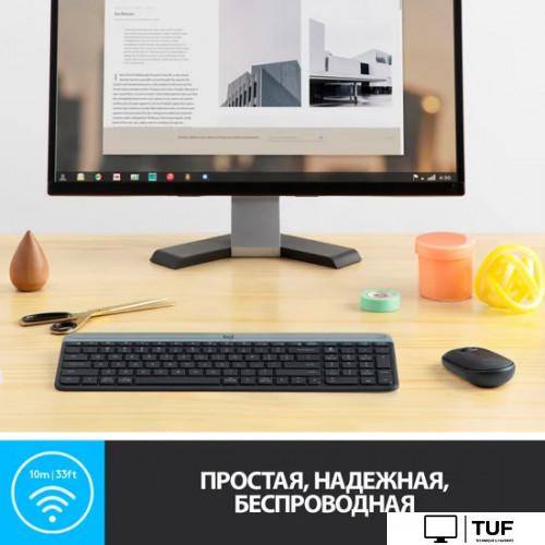 Офисный набор Logitech MK470 Slim Wireless Combo 920-009204 (графитовый)