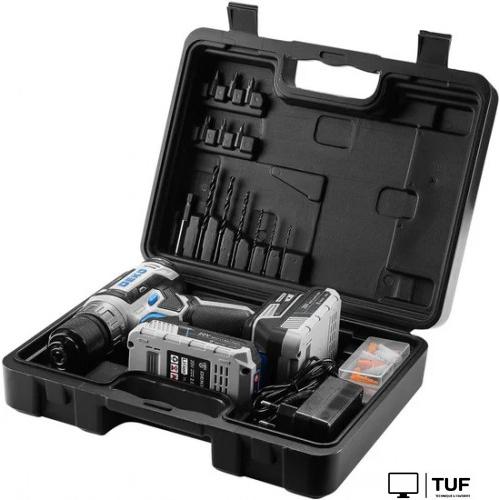 Дрель-шуруповерт Deko DKCD20V One Set63 083-1038 (с 2-мя АКБ, кейс)