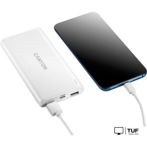 Внешний аккумулятор Canyon PB-106 10000mAh (белый)