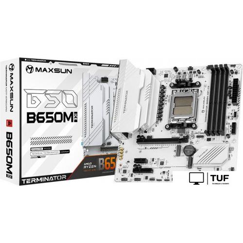 Материнская плата Maxsun Terminator B650M WiFi Ice