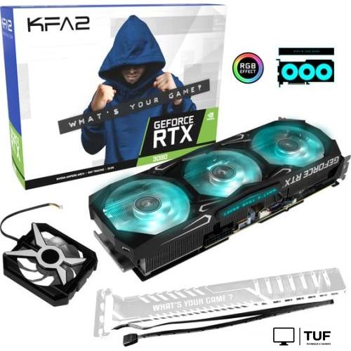 Видеокарта KFA2 GeForce RTX 3080 SG 1-Click OC LHR 38NWM3MD99RK