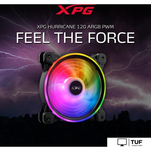 Вентилятор для корпуса ADATA Hurricane 120 ARGB PWM (черный)