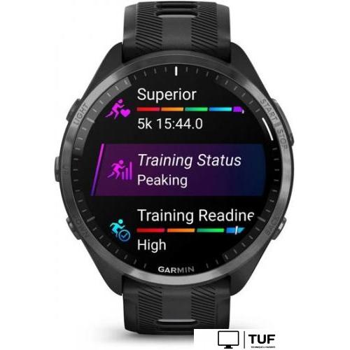Умные часы Garmin Forerunner 965 (черный/серый)