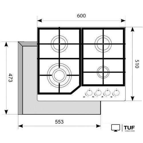Варочная панель Akpo PGA 604 HGC-T IV