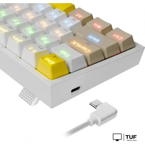 Клавиатура Redragon Fizz (белый/бежевый)