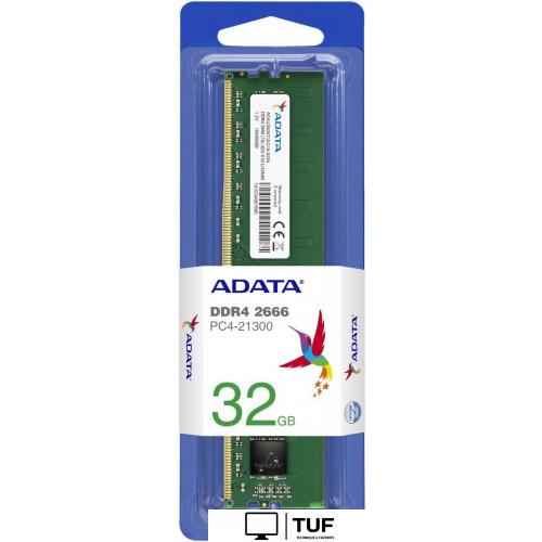 Оперативная память ADATA 16GB DDR4 PC4-21300 AD4U266616G19-BGN