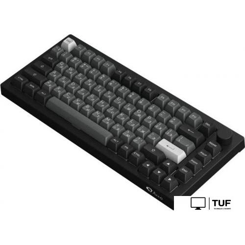 Клавиатура Akko 5075S Black & Silver (Akko Cream Yellow V3 Pro)