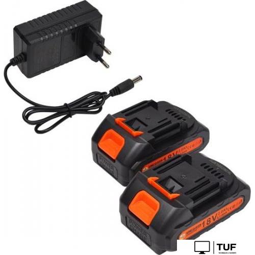 Ударная дрель-шуруповерт KingQueen KQ-101k (с 2-мя АКБ, кейс)