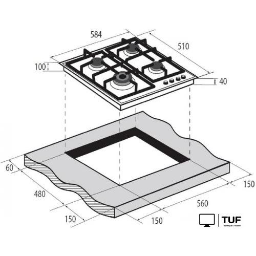 Варочная панель ZUGEL ZGH601B