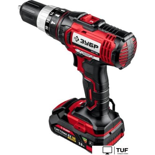 Дрель-шуруповерт Зубр Мастер ДШУ-185-22 (с 2-мя АКБ, кейс)