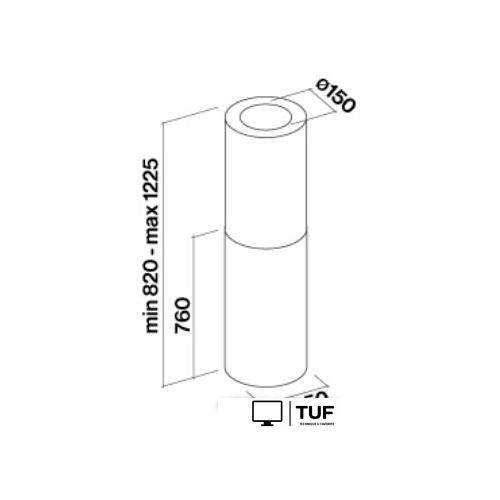 Кухонная вытяжка Falmec Polar/White Design Island 35 800 м3/ч (белый)