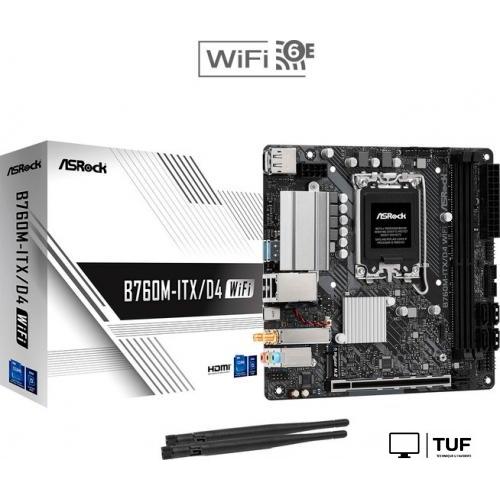 Материнская плата ASRock B760M-ITX/D4 WiFi