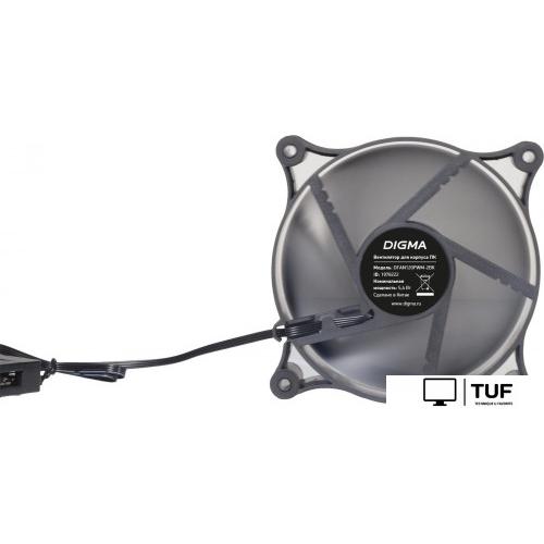 Вентилятор для корпуса Digma DFAN120PWM-2BK