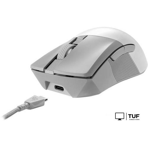 Игровая мышь ASUS ROG Gladius III Wireless AimPoint Moonlight White