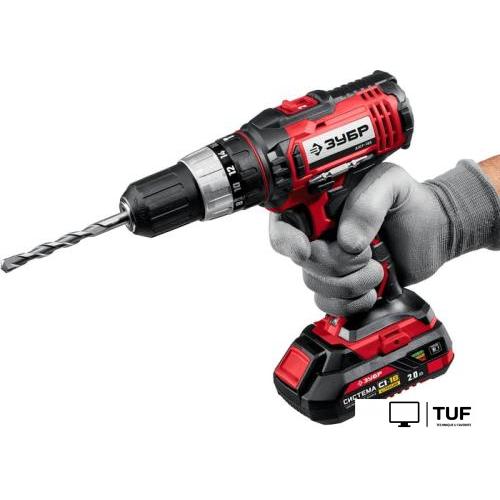 Дрель-шуруповерт Зубр Мастер ДШУ-185-22 (с 2-мя АКБ, кейс)