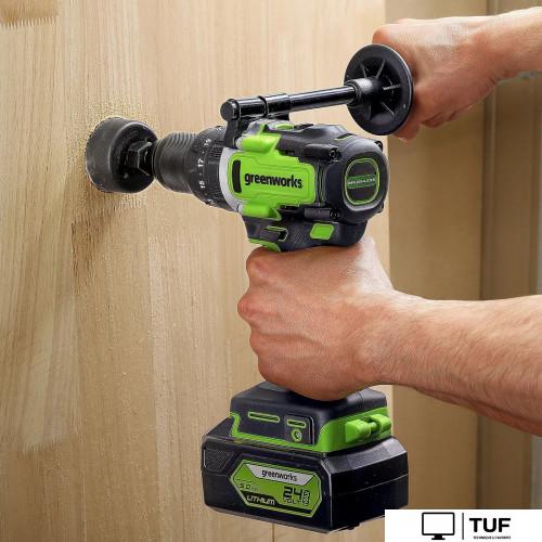Ударная дрель-шуруповерт Greenworks GD24DD140 3707607CUB (с 1-им АКБ)