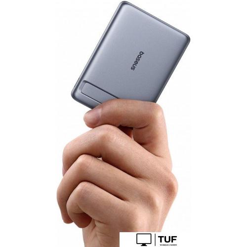 Внешний аккумулятор Baseus PicoGo AM31 Mini Magnetic Power Bank with Stand 20W 5000mAh (серый)