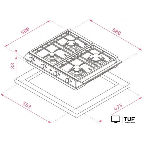 Варочная панель TEKA EX 60.1 4G AI AL CI [40212205]