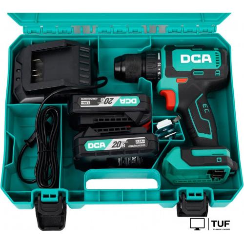 Дрель-шуруповерт DCA ADJZ2055 Type AM (с 2-мя АКБ, кейс)