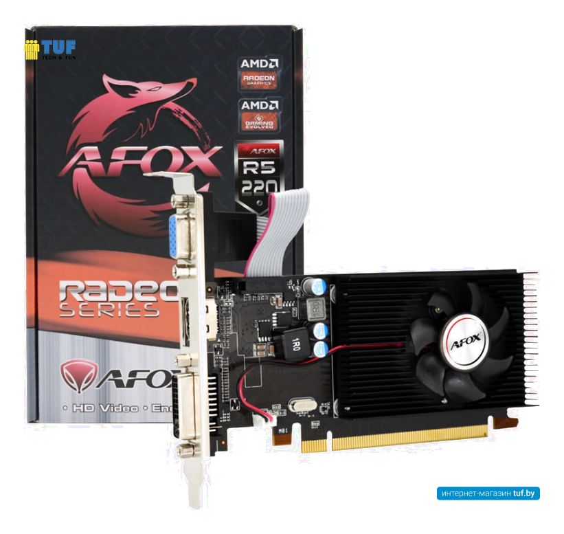 Видеокарта AFOX Radeon R5 220 1GB DDR3 AFR5220-1024D3L5