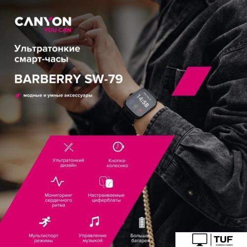 Умные часы Canyon Barberry SW-79 (розовый)