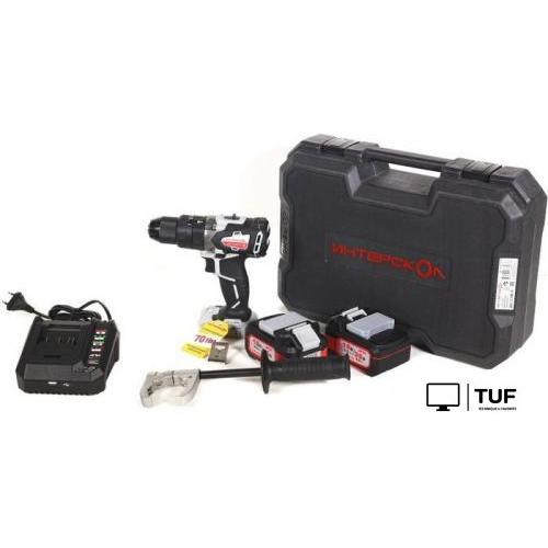 Ударная дрель-шуруповерт Интерскол ДАУ-13/36В 70 813.2.2.70 (с 2-мя АКБ, кейс)