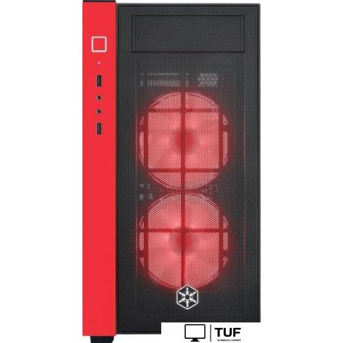 Корпус SilverStone RL08 (черный/красный)