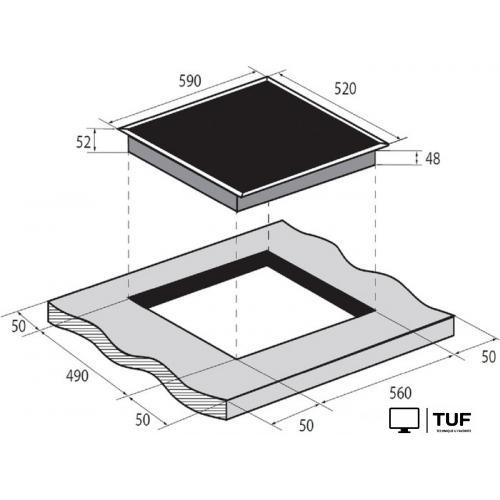 Варочная панель ZUGEL ZEH603FB