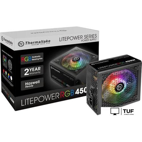 Блок питания Thermaltake Litepower RGB 450W LTP-450AL2NK