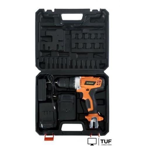 Дрель-шуруповерт Энкор ДША-20Л2 50035 (с 2-мя АКБ)