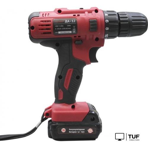 Дрель-шуруповерт Калибр ДА-12 (с 2-мя АКБ, кейс)