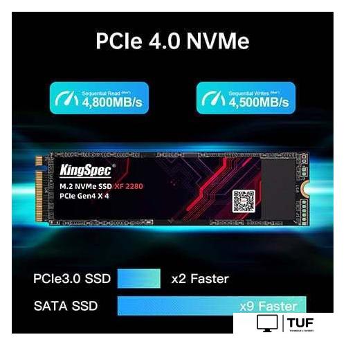 SSD KingSpec PCle 4.0 XF Series 2TB