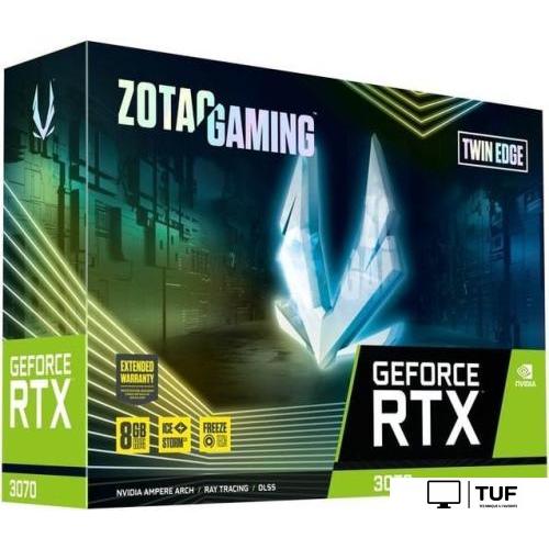 Видеокарта ZOTAC Gaming GeForce RTX 3070 Twin Edge LHR ZT-A30700E-10PLHR