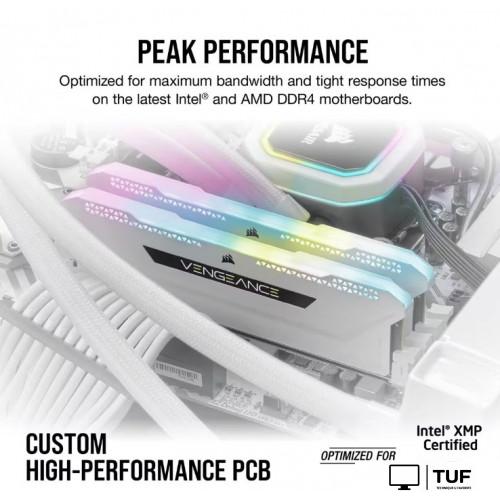 Оперативная память Corsair Vengeance RGB PRO SL 2x8ГБ DDR4 3600 МГц CMH16GX4M2D3600C18W