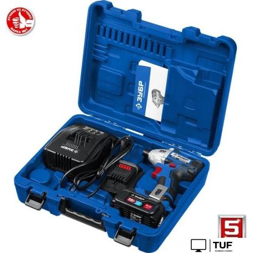 Винтоверт Зубр Профессионал GVB-250-42 (с 2-мя АКБ 4 Ач, кейс)