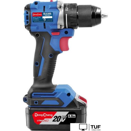Дрель-шуруповерт DongCheng DCJZ2060 Type EM (с 2-мя АКБ, кейс)