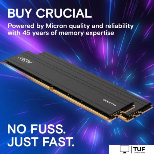 Оперативная память Crucial Pro 2x24ГБ DDR5 5600 МГц CP2K24G56C46U5