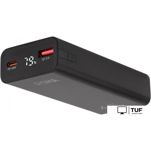 Внешний аккумулятор Digma DGPF10E 10000mAh (черный)