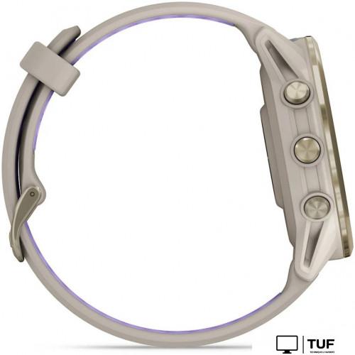 Умные часы Garmin Forerunner 970 47 мм (бежевый/фиолетовый)
