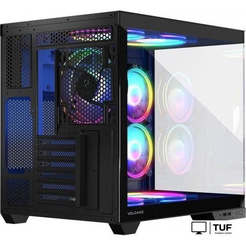 Корпус MODECOM Volcano Panorama Apex ARGB 7F Midi (темно-серый)